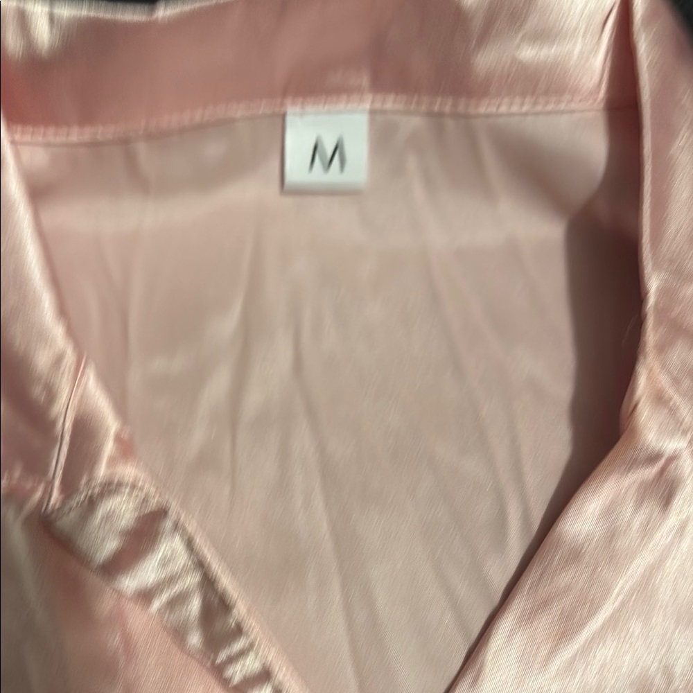 Pink Satin Pajama Set - Picture 4 of 8